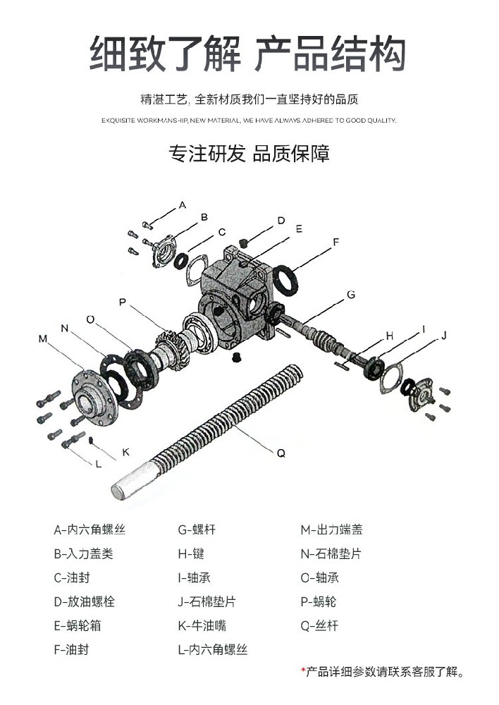 蝸輪蝸桿升降機(jī)的日常使用及保養(yǎng)